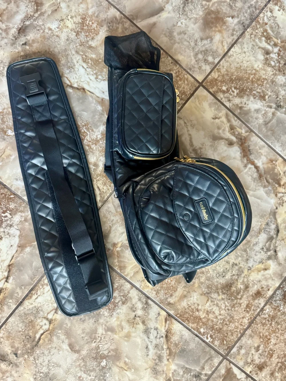 Tushbaby Quilted Vegan Leather W/ Belt Extender